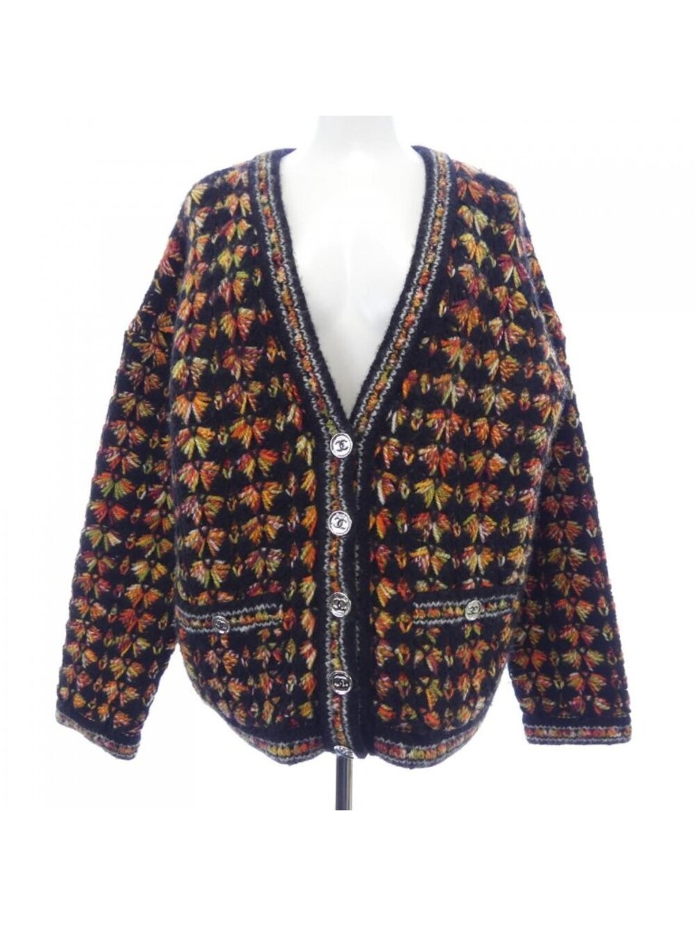 Chanel 23A Cardigan Black